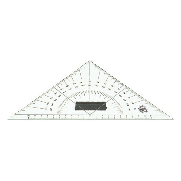 Plexiglass triangular protractor - Anchorage and Docking - 2614240