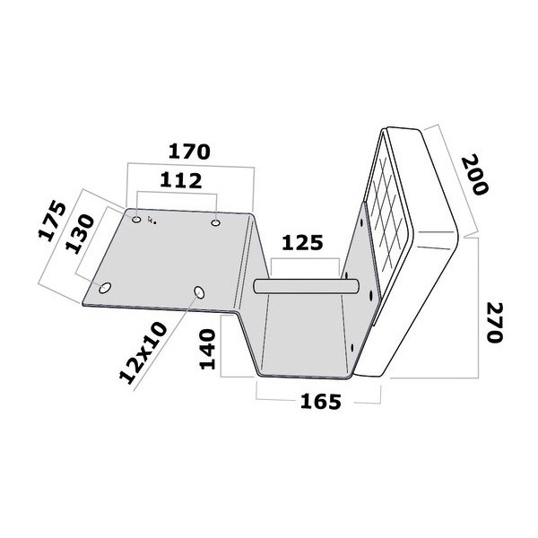 Supporto motore ausiliario per plancetta, modello ribassato - Home - 4737613 2