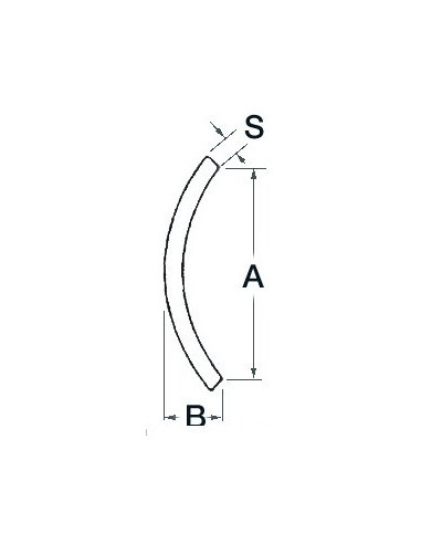 Low profile D-section rubbing strake made of mirror polished AISI 316 stainless steel   - Anchorage and Docking - 4448011