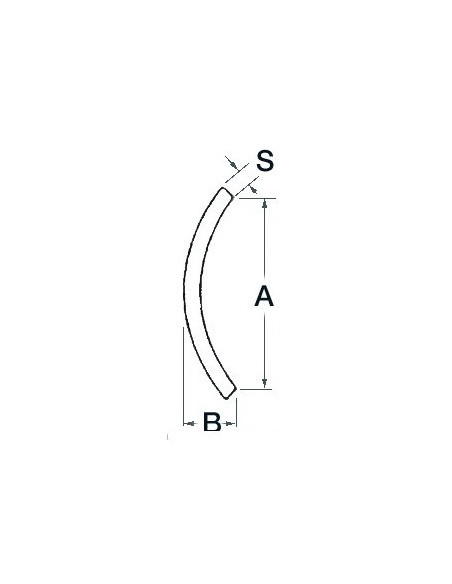Low profile D-section rubbing strake made of mirror polished AISI 316 stainless steel   - Anchorage and Docking - 4448011