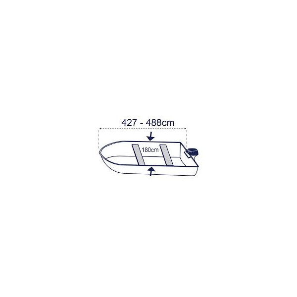 Telo copri gommone TG. XXS - 427/488 cm - telo copri tender - copoertura gommone - accessori gommoni 2