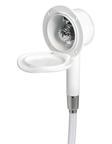 Classic EVO wall shower box with Mizar push-button shower  - COVER WHITE - Showers and shower boxes - 1525003