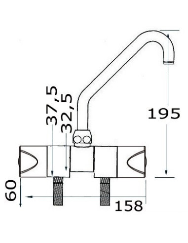 Slide series - Function cold water + hot - Spares cartridges - 1704702