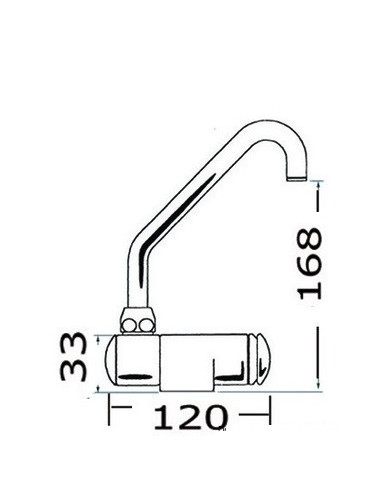Rubinetto serie Star- MISCELATORE ACQUA CALDA + FREDDA - Rubinetti - 1704900