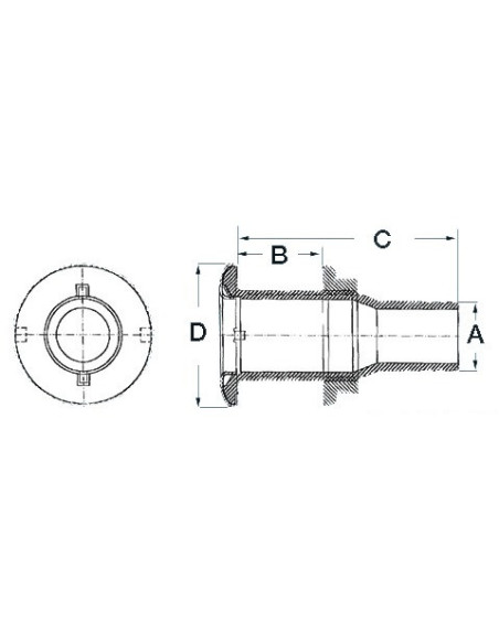 Seacocks and scuppers - Skin fittings and thru hull scoop strainer - 1731900