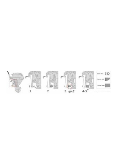 Sicurbolt antitheft device for outboard engines -  - 3817520