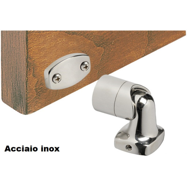 Chromed brass magnetic swivelling doorstop -  - 3815500