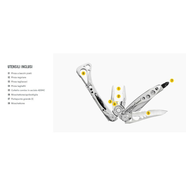 PINZA MULTIUSO LEATHERMAN SKELETOOL - 8 UTENSILI -  - LTG830956 2
