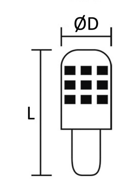 BAY15D LED bulb, offset pins for navigation lights - 14.444.01 -