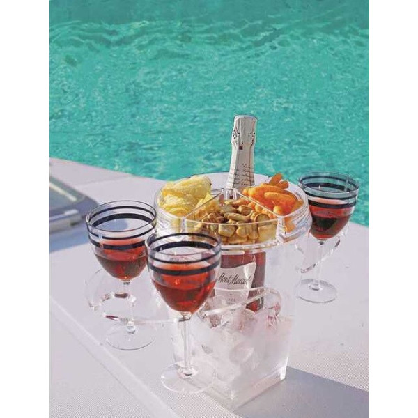 CHAMPAGNE BUCKET WITH GLASS HOLDERS - 5801801 - 2