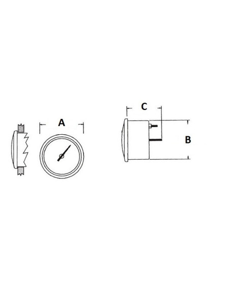 Universal electronic revolution counter with hour counter - 27.325.04 -