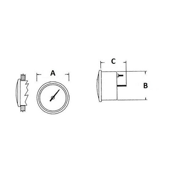 Indicatore livello acqua 10 - 180 ohm - 27.320.29 - 2