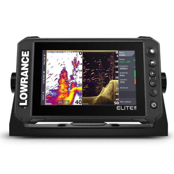 Lowrance Elite 7FS eco / GPS TouchScreen with stern transducer HDI eco standard frequency 83 and 200 khz and DownScan Imaging - 