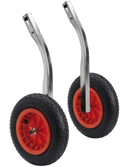 Transom tilting wheels for dinghies 180 kg - Tilting and removable - 47.368.04 -