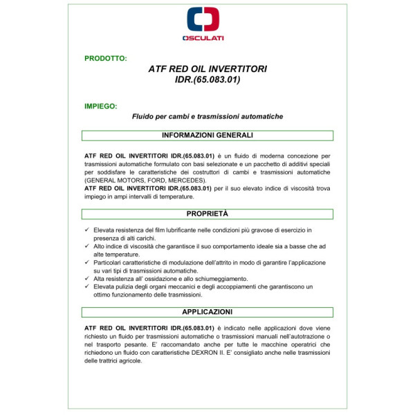 ATF Red Oil - 65.083.01 - 2