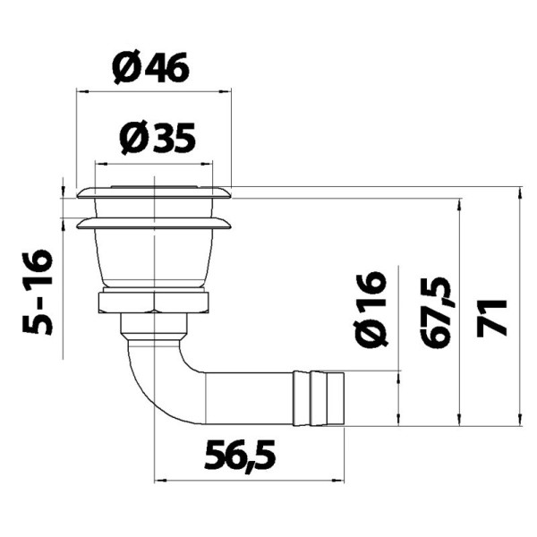 Flush-mount fuel vent made of stainless steel - 20.271.02 - 2