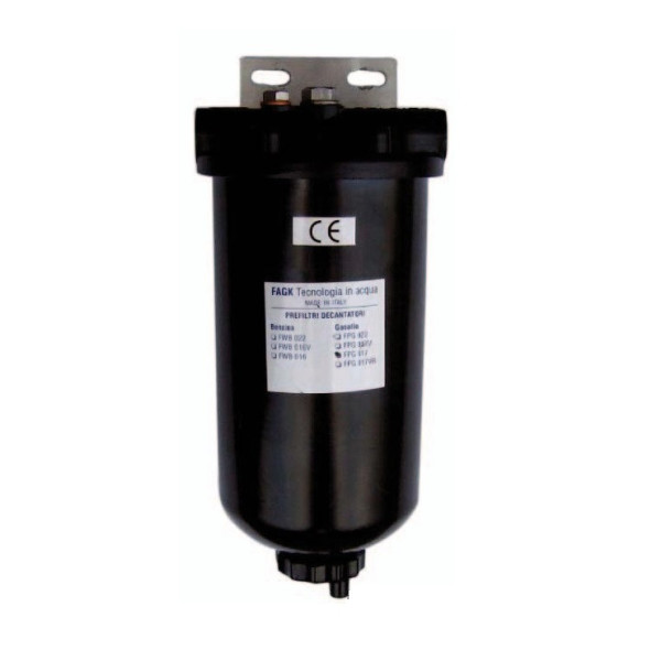 Prefiltro decantatore con elemento filtrante in rete inox 120 micron - 17.020.00 -