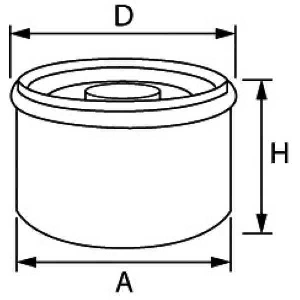 Filtro olio YAMAHA per fuoribordo 4T - 17.504.07 - 2