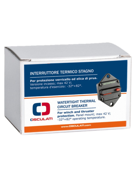 Watertight thermal switches external for winch and thruster protection 80A - 02.750.80 -