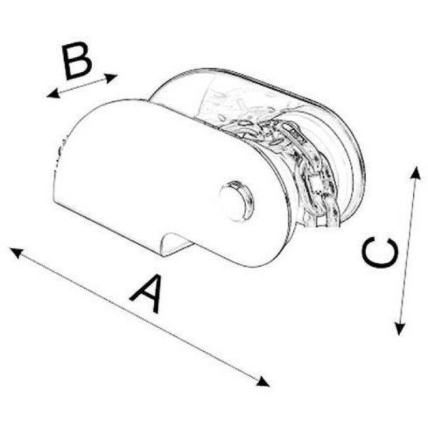 Musone inox fisso per ancore max 10 kg - 01.332.02 - 2