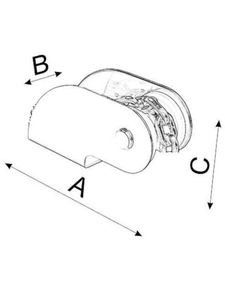 Musone inox fisso per ancore max 10 kg - 01.332.02 -
