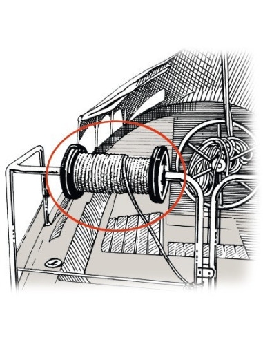 Line drum reel, made of reinforced plastic - Mooring line - 0631173