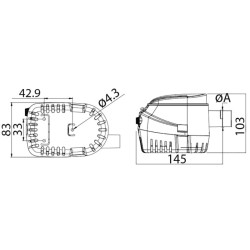 Pompa di sentina EUROPUMP II automatica G1100 - 16.124.05 - 2