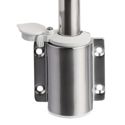 AstaClassic 360°  60 cm inox con fanale plastica bianca - 11.110.02 - 2