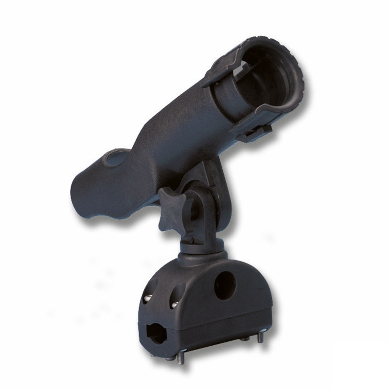 Fishing rod holder for guard-rail