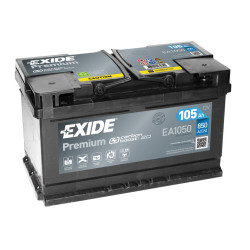 Exide Premium starting battery 105 Ah - EA1050 - 12.404.05 -