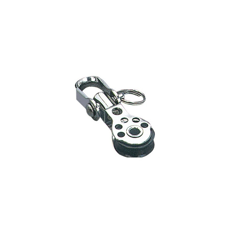 SS mini-block single swivel w/becket 17x5 - 55.090.03 -