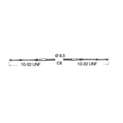 Engine control cable C8 - 45.008.08 -