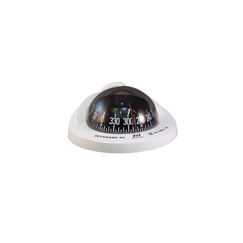 PLASTIMO BLACK COMPASS WITH BLACK FLAT CARD - P65737 -