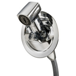 Doccia Saturn solo acqua fredda base verticale cromata - 15.471.12 -