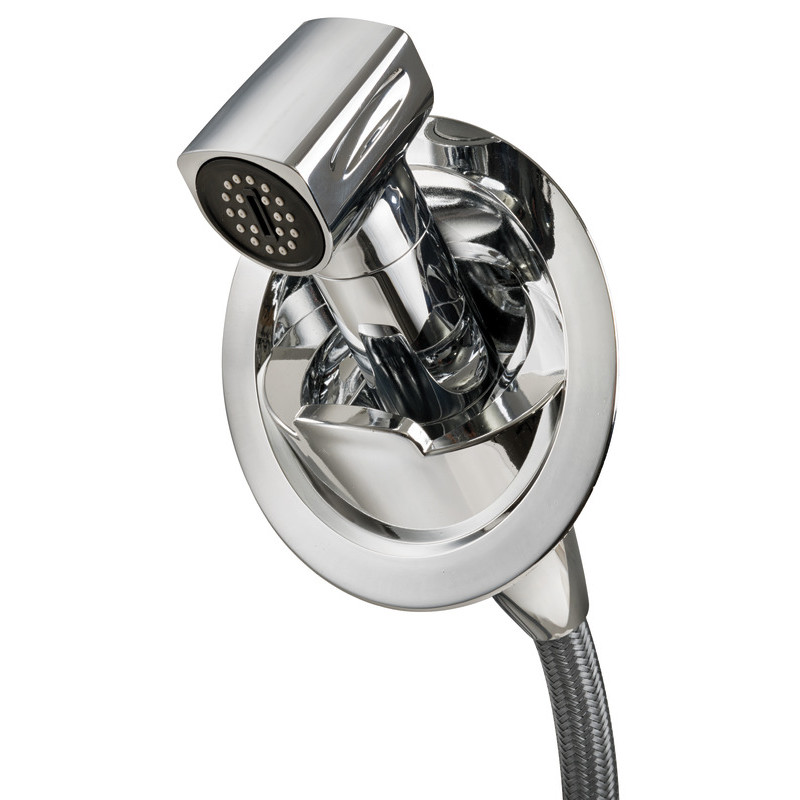 Doccia Saturn solo acqua fredda base verticale cromata - 15.471.12 -