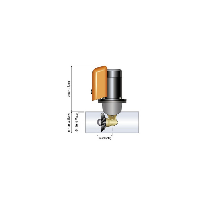 Elica di prua QUICK  BTQ 110-25, 125 mm - 0390001 -