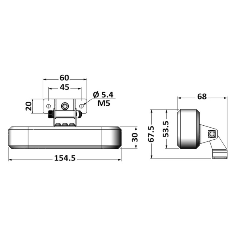 Faro a LED orientabile autoreggente - 13.270.61 -