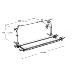 Cycle holder telescopic for all Elnagh Sea vehicles. - O1202405GR - 2