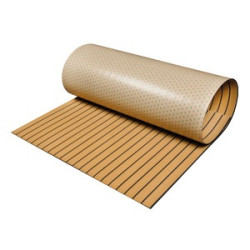 Faux Teak self-adhesive teak-like EVA deck flooring -NATURAL - 65.909.01 -