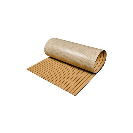 Faux Teak self-adhesive teak-like EVA deck flooring -NATURAL - 65.909.01 -