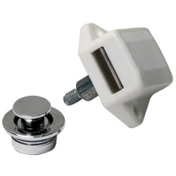 Push-lock nylon/chromed brass 16 mm - FOR336.C -