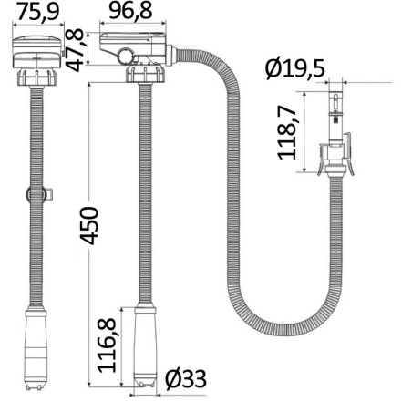 Pompa per travaso liquidi a batteria - 16.235.00 -