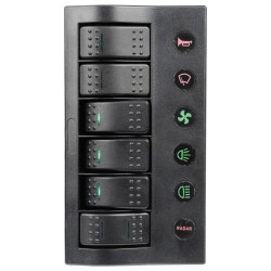 PCP Compact electric panel w/6 switches - 14.860.06 -