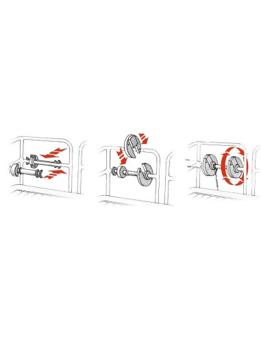 Tamburo avvolgi cima in materiale plastico rinforzato - Cime e accessori - 0631173