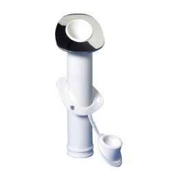 Portacanna da incasso con flangia inox, inclinazione 60° - 41.211.40 -