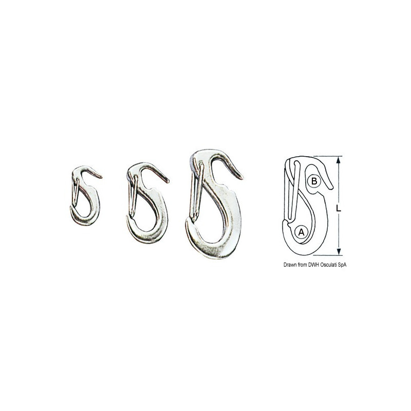Snap-hooks for jib - SAILING & SPORT - 0996301
