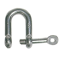 'D' Shackles with captive pin - Ironware - 0822005