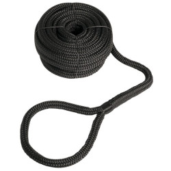 BLACK Mooring line, high-strength, with eye  - mooringline 0644490