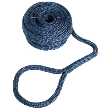 NAVY BLUE Mooring line, high-strength, with eye  - mooringline 0644441