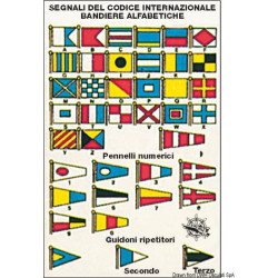 Nautical code sticker  Intenational codes with symbols - SAFETY - 35.452.90